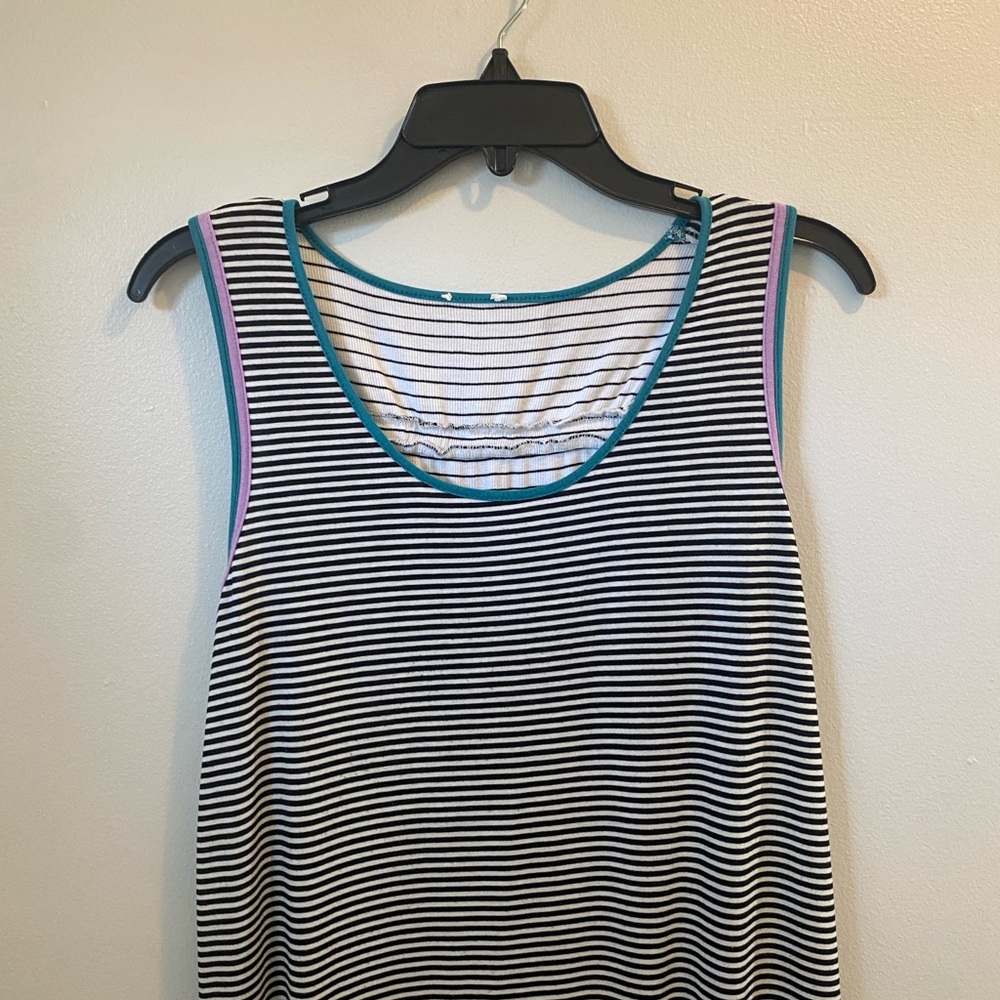 Black and White Striped Maxi Dress